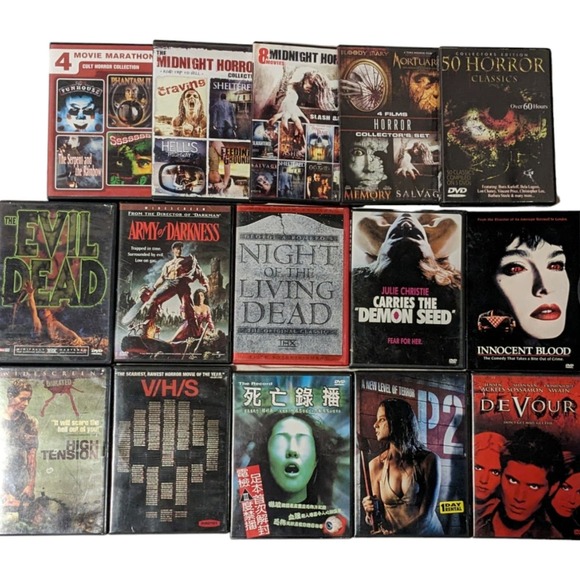 Lot of 15 Horror Movie DVDs Evil Dead, Army of Darkness, Night of the Living etc - Picture 1 of 5